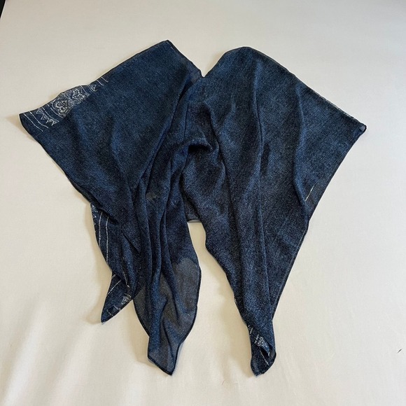 Vince Camuto Blue white poncho XS/S - Picture 9 of 9